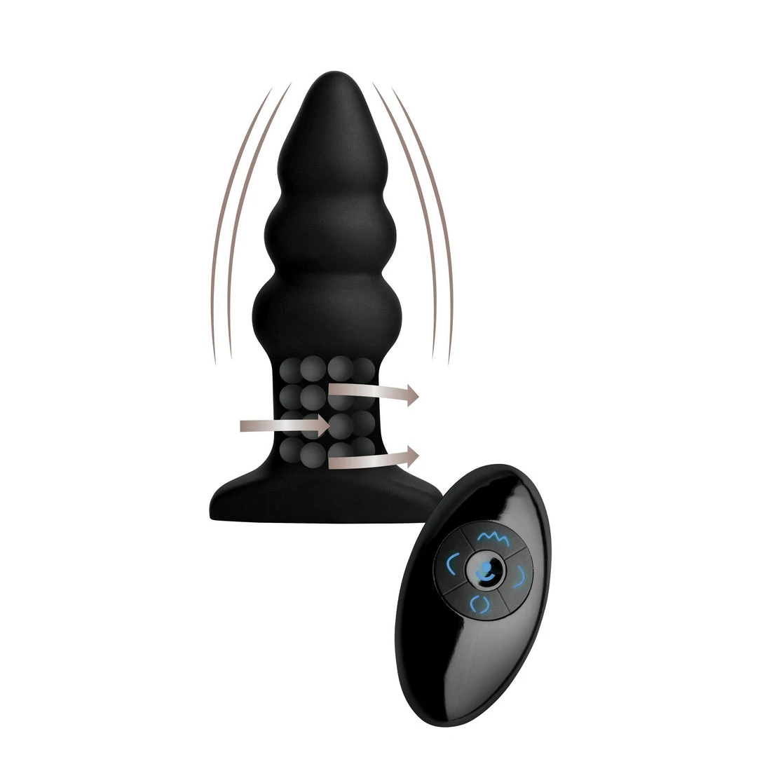 Anal Rimmers Model I Rippled Rimming Plug With Remote 1 Anal Rimmers Model I Rippled Rimming Plug With Remote