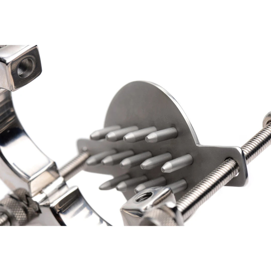 Master Series BDSM Stainless Steel Spiked CBT Ball Stretcher And Crusher 6 Master Series BDSM Stainless Steel Spiked CBT Ball Stretcher And Crusher