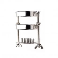 Master Series BDSM Stainless Steel Spiked CBT Ball Stretcher And Crusher
