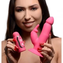 Frisky Head Spin Dancing Silicone Rabbit Vibe Vibrators