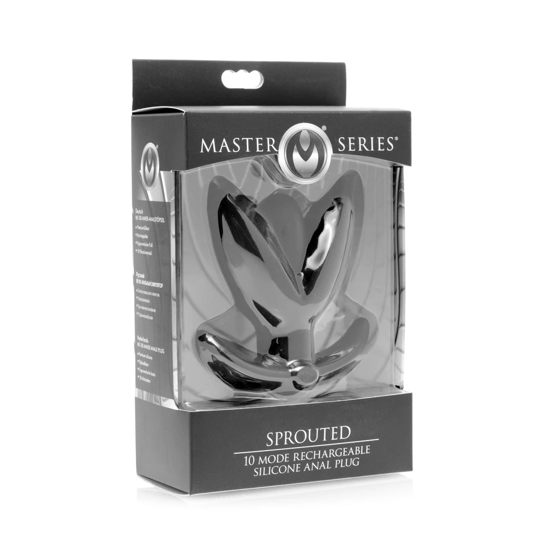 Master Series Sprouted 10 Mode Rechargeable Silicone Anal Plug 5 Master Series Sprouted 10 Mode Rechargeable Silicone Anal Plug