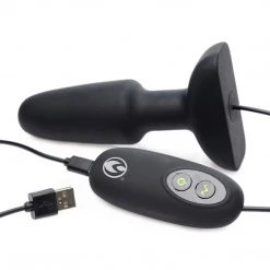 Master Series Popper Plug 7x Rechargeable Vibrating Silicone Anal Plug- Small