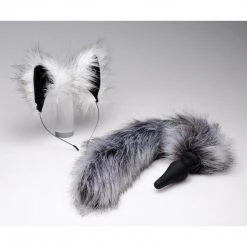 Tailz Wolf Tail Anal Plug And Ears Set