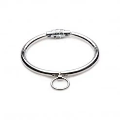 Master Series Stainless Steel Combination Lock Slave Collar BDSM