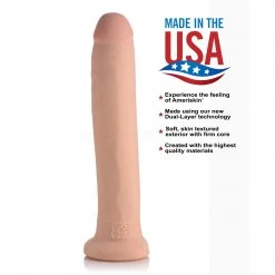 USA Cocks 12 Inch Ultra Real Dual Layer Suction Cup Dildo Without Balls