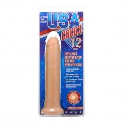 USA Cocks 12 Inch Ultra Real Dual Layer Suction Cup Dildo Without Balls