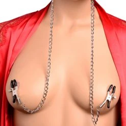 STRICT BDSM Silicone Bit Gag With Nipple Clamps