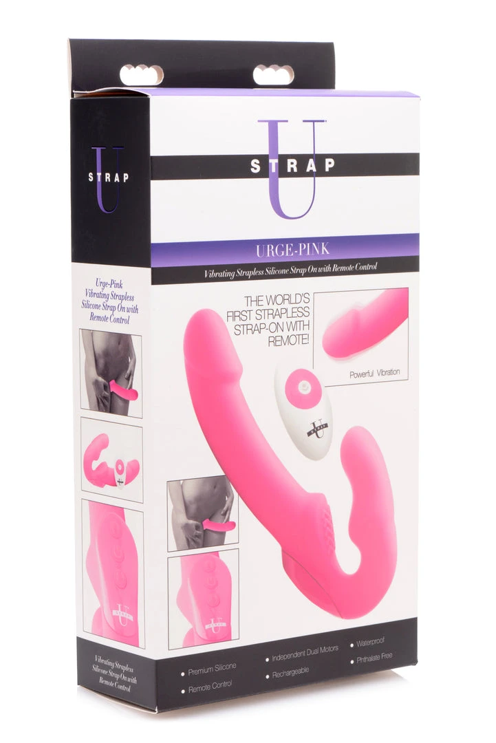 Strap U Urge Silicone Strapless Strap On With Remote- 6 Strap U Urge Silicone Strapless Strap On With Remote-