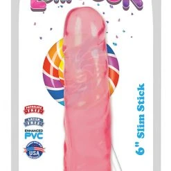Lollicock 6 Inch Slim Stick With Balls Grape Ice Dildo