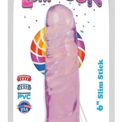 Lollicock 6 Inch Slim Stick With Balls Grape Ice Dildo