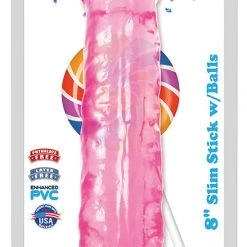 Lollicock 8 Inch Slim Stick With Balls Grape Ice Dildo 24 Lollicock 8 Inch Slim Stick With Balls Grape Ice Dildo