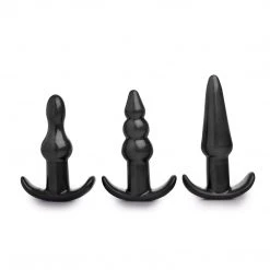 Trinity Vibes 4 Piece Vibrating Anal Plug Set-