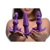Trinity Vibes 4 Piece Vibrating Anal Plug Set-