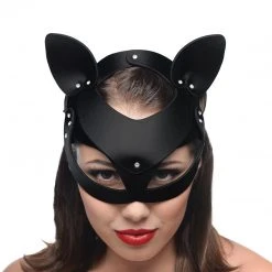 Master Series BDSM Bad Kitten Leather Cat Mask