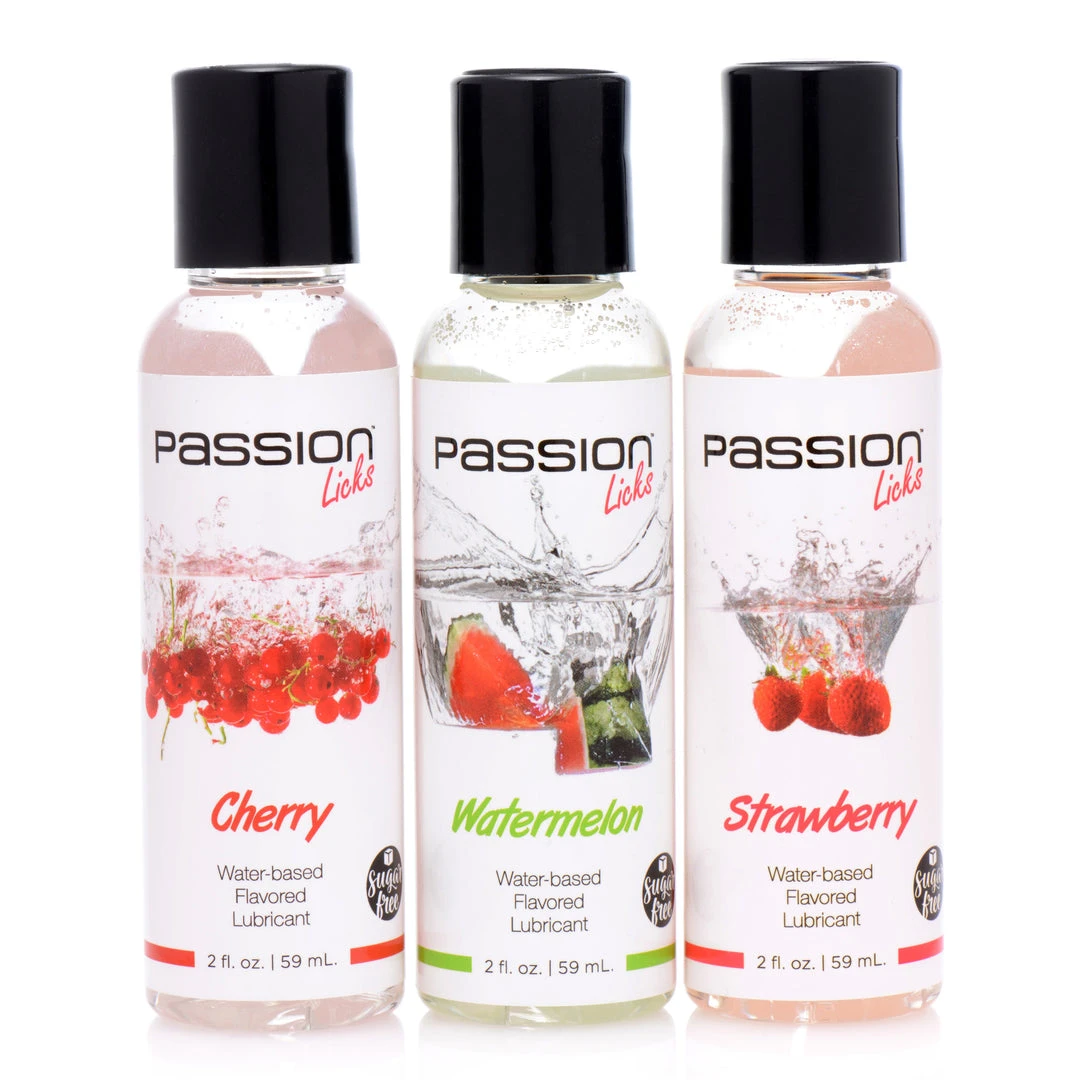 Passion Lubricants Essentials Passion Licks 3 Piece Flavored Lube Set 2 Passion Lubricants Essentials Passion Licks 3 Piece Flavored Lube Set