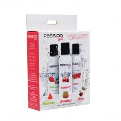Passion Lubricants Essentials Passion Licks 3 Piece Flavored Lube Set 5 Passion Lubricants Essentials Passion Licks 3 Piece Flavored Lube Set