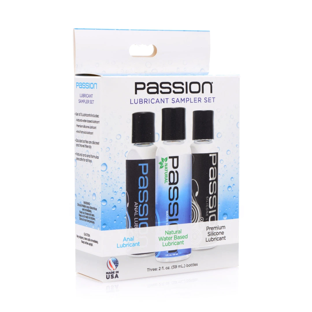Passion Lubricants Passion Lubricant 3 Piece Sampler Set Essentials 3 Passion Lubricants Passion Lubricant 3 Piece Sampler Set Essentials