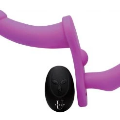 Strap U Dildos & Strap-Ons Double Take 10X Double Penetration Vibrating Strap-on Harness -