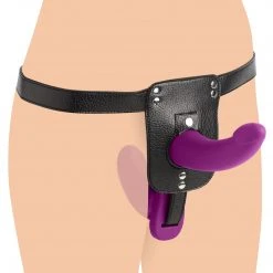 Strap U Dildos & Strap-Ons Double Take 10X Double Penetration Vibrating Strap-on Harness -