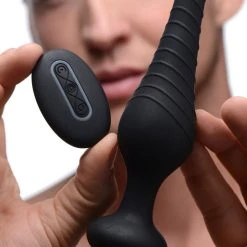 Under Control Silicone Vibrating Anal Plug With Remote Control
