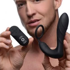 Under Control Silicone Prostate Vibrator And Strap With Remote Control Anal