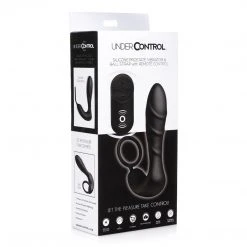 Under Control Silicone Prostate Vibrator And Strap With Remote Control Anal