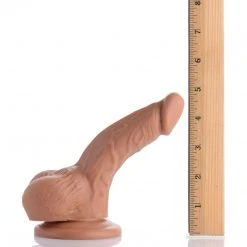 Hookups Dildos & Strap-Ons 4 Inch Realistic Suction Cup Dildo- Tan