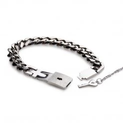 Master Series Chained Locking Bracelet And Key Necklace 11 Master Series Chained Locking Bracelet And Key Necklace