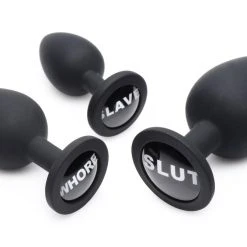 Master Series Dirty Words Anal Plug Set 8 Master Series Dirty Words Anal Plug Set