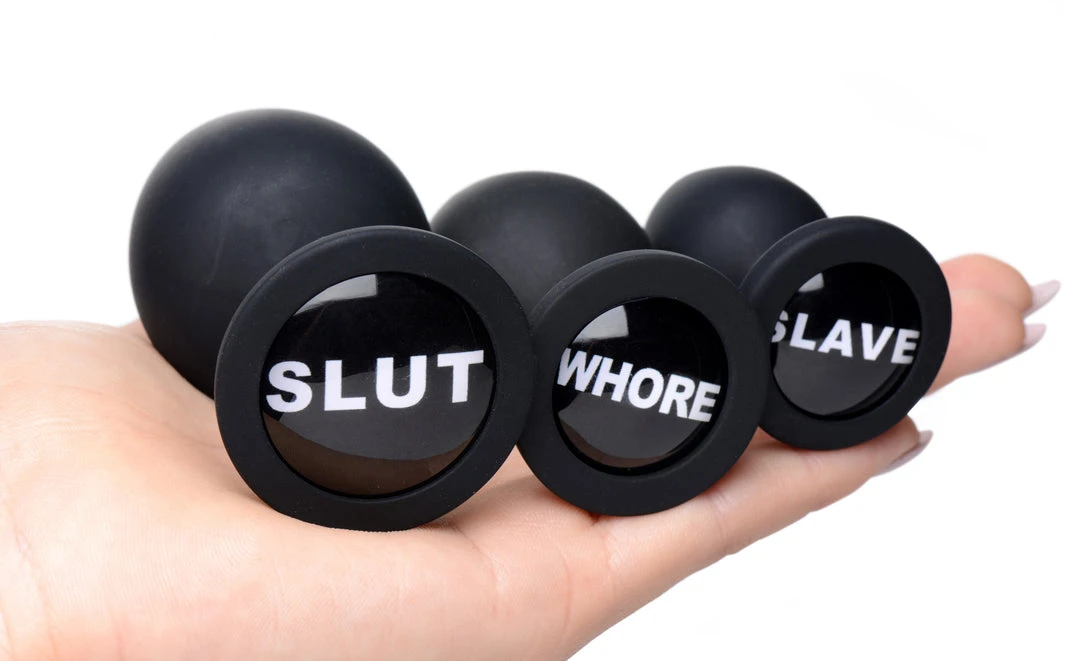 Master Series Dirty Words Anal Plug Set 2 Master Series Dirty Words Anal Plug Set