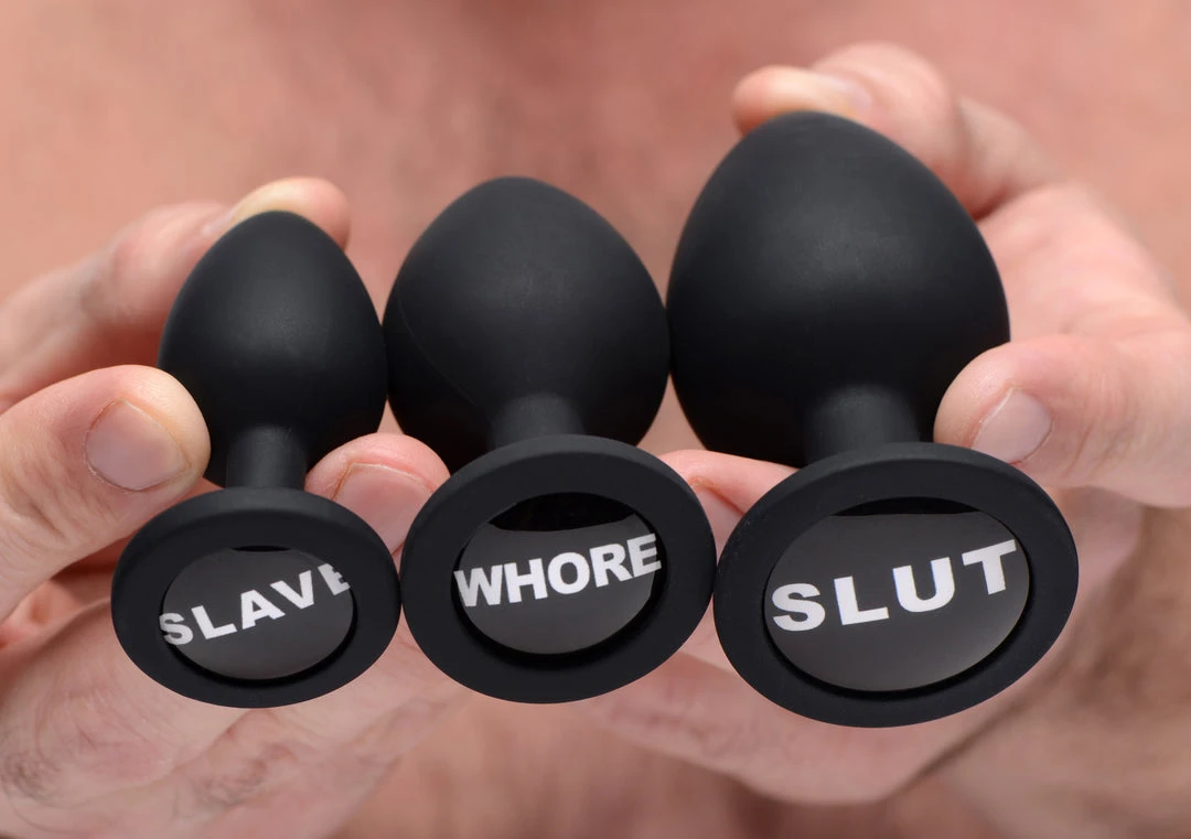 Master Series Dirty Words Anal Plug Set 1 Master Series Dirty Words Anal Plug Set
