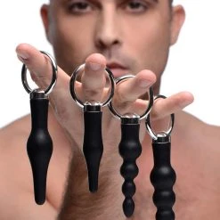Master Series 4 Piece Silicone Anal Ringed Rimmer Set
