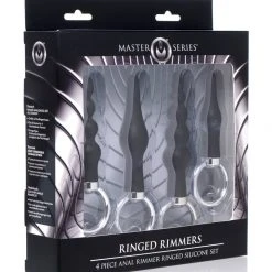 Master Series 4 Piece Silicone Anal Ringed Rimmer Set 9 Master Series 4 Piece Silicone Anal Ringed Rimmer Set