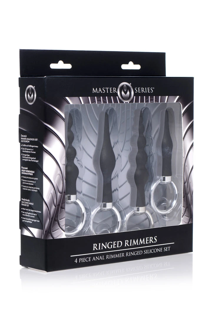 Master Series 4 Piece Silicone Anal Ringed Rimmer Set 5 Master Series 4 Piece Silicone Anal Ringed Rimmer Set