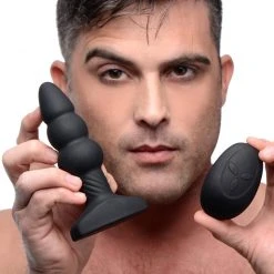 Rimmers Slim I Rippled Rimming Plug With Remote Control