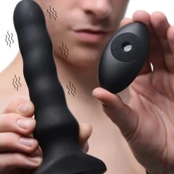 Thunderplugs Silicone Vibrating And Squirming Plug With Remote Control