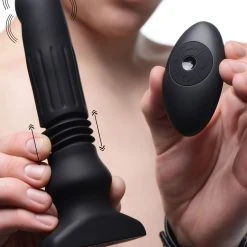 Thunderplugs Anal Silicone Swelling And Thrusting Plug With Remote Control