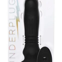 Thunderplugs Anal Silicone Swelling And Thrusting Plug With Remote Control