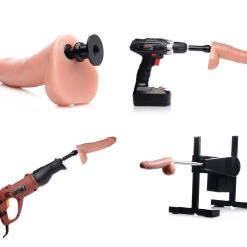 LoveBotz 8 Inch Cock Lock Dildo With Balls