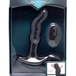 Prostatic Play Rimstatic Curved Rotating Plug With Remote Anal