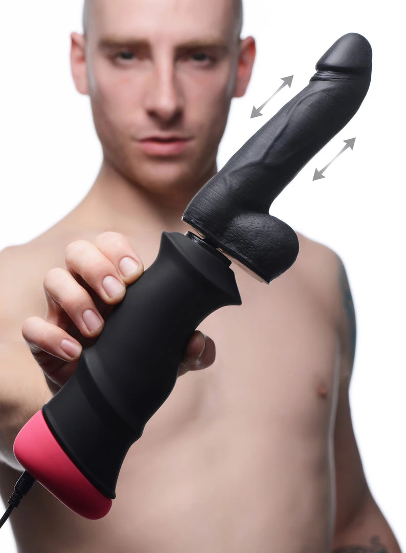 LoveBotz Mega-Pounder Hand-held Thrusting Silicone Dildo Dildos & Strap-Ons 1 LoveBotz Mega-Pounder Hand-held Thrusting Silicone Dildo Dildos & Strap-Ons