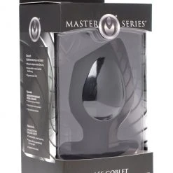 Master Series Ass Goblet Silicone Hollow Anal Plug - Small