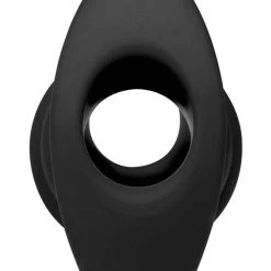 Master Series Hive Ass Tunnel Silicone Ribbed Hollow Anal Plug - Small