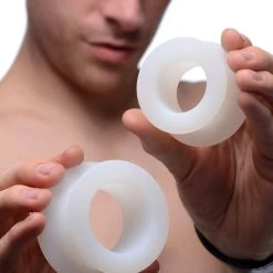 Master Series Anal Stretch Master 2 Piece Training Silicone Ass Grommet Set