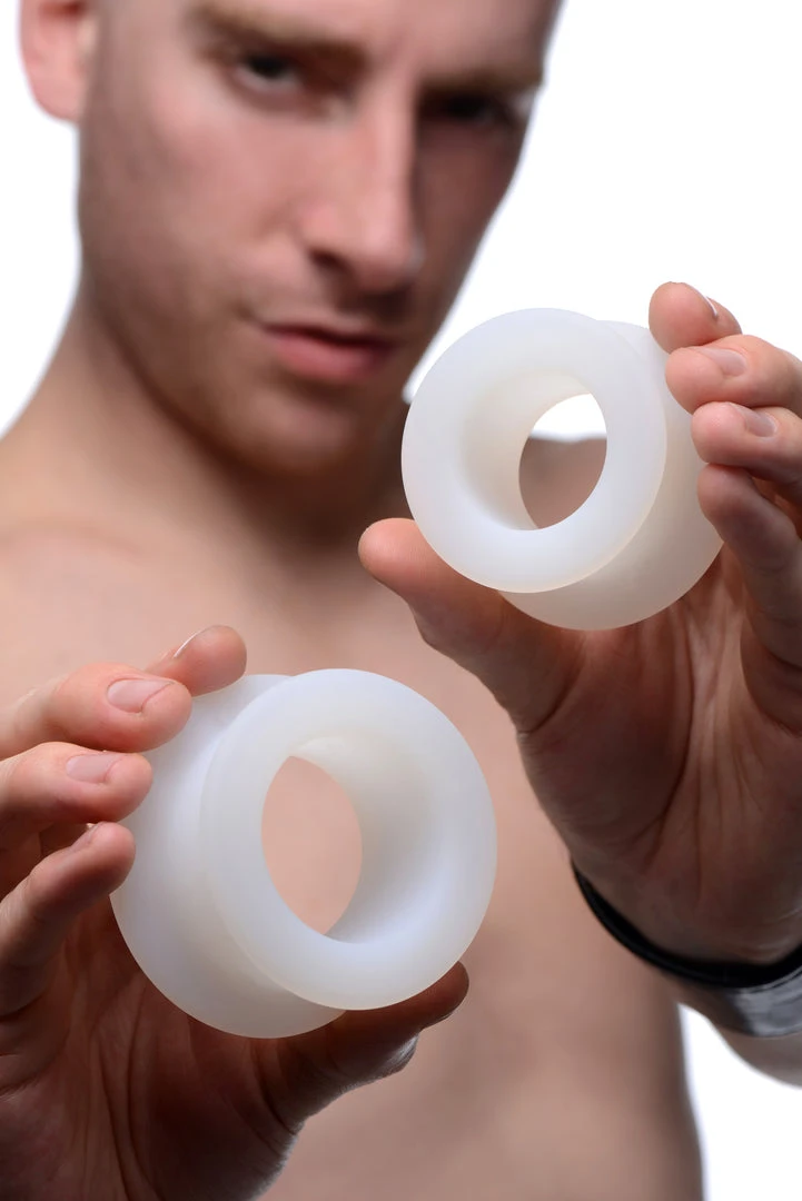 Master Series Anal Stretch Master 2 Piece Training Silicone Ass Grommet Set 2 Master Series Anal Stretch Master 2 Piece Training Silicone Ass Grommet Set