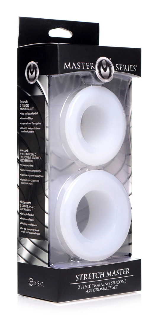 Master Series Anal Stretch Master 2 Piece Training Silicone Ass Grommet Set 5 Master Series Anal Stretch Master 2 Piece Training Silicone Ass Grommet Set