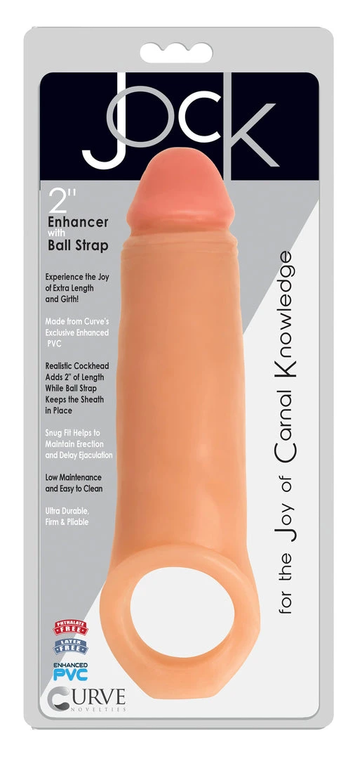 Jock 2 Inch Penis Enhancer With Ball Strap - 5 Jock 2 Inch Penis Enhancer With Ball Strap -
