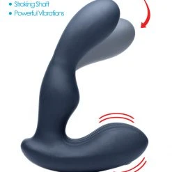 Alpha-Pro Anal 7X P-Stroke Silicone Prostate Stimulator With Stroking Shaft