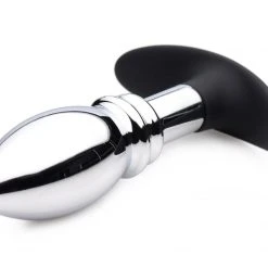 Master Series Dark Stopper Metal And Silicone Anal Plug