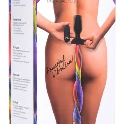 Tailz Remote Control Vibrating Rainbow Pony Tail Anal Plug